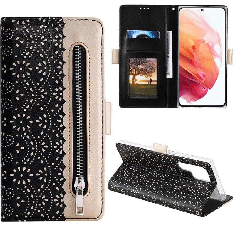 Etui Z Portfelem Lace Pattern Do Samsung Galaxy S Ultra G