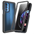 Motorola Edge 20 Pro Etui z Serii 360 Protection - Czerń / Przezroczyste