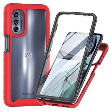 Motorola Edge 20 Etui z Serii 360 Protection - Czerń / Przezroczyste