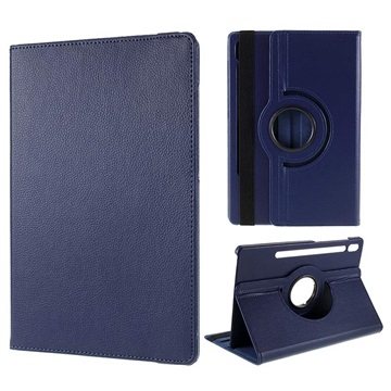 360 Obrotowe Etui Folio Samsung Galaxy Tab S8 - Ciemnoniebieski