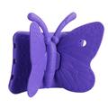 3D Butterfly Kids Shockproof EVA Kickstand Phone Case Pokrowiec na iPada Pro 9.7 / Air 2 / Air - fioletowy