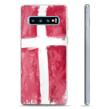 Etui TPU - Samsung Galaxy S10+ - Duńska Flaga