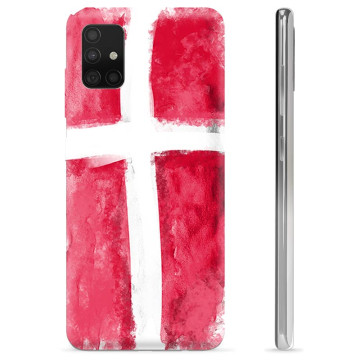 Etui TPU - Samsung Galaxy A51 - Duńska Flaga