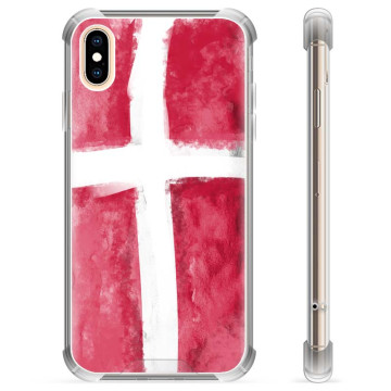 Etui Hybrydowe - iPhone X / iPhone XS - Duńska Flaga