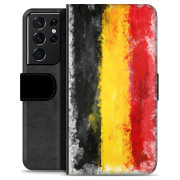 Etui Portfel - Samsung Galaxy S21 Ultra 5G - Niemiecka Flaga