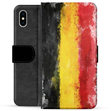 Etui Portfel - iPhone X / iPhone XS - Niemiecka Flaga