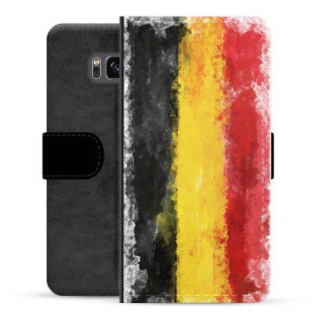 Etui Portfel - Samsung Galaxy S8+ - Niemiecka Flaga