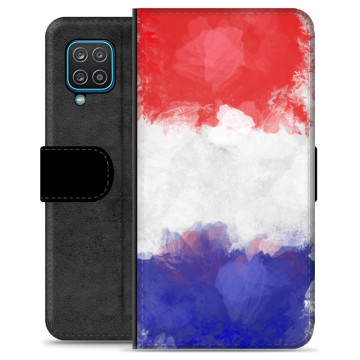 Etui Portfel - Samsung Galaxy A12 - Francuska Flaga