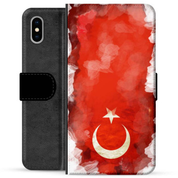 Etui Portfel - iPhone X / iPhone XS - Turecka Flaga