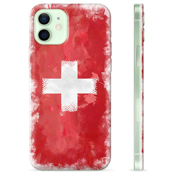 Etui TPU - iPhone 12 - Szwajcarska Flaga