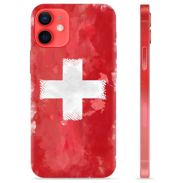 Etui TPU - iPhone 12 mini - Szwajcarska Flaga