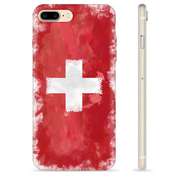 Etui TPU - iPhone 7 Plus / iPhone 8 Plus - Szwajcarska Flaga