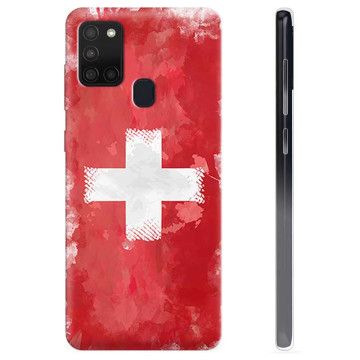 Etui TPU - Samsung Galaxy A21s - Szwajcarska Flaga