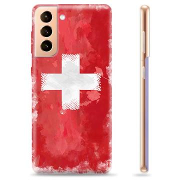 Etui TPU - Samsung Galaxy S21+ 5G - Szwajcarska Flaga