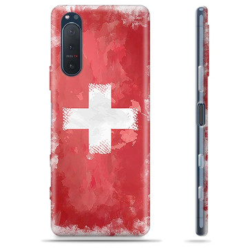 Etui TPU - Sony Xperia 5 II - Szwajcarska Flaga