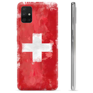 Etui TPU - Samsung Galaxy A51 - Szwajcarska Flaga