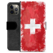 Etui Portfel - iPhone 12 Pro Max - Szwajcarska Flaga