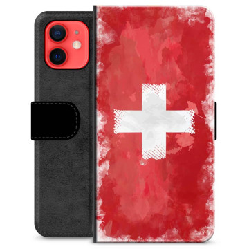 Etui Portfel - iPhone 12 mini - Szwajcarska Flaga