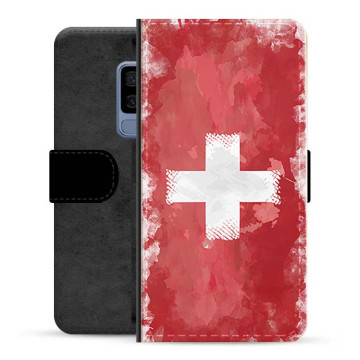 Etui Portfel - Samsung Galaxy S9 - Szwajcarska Flaga