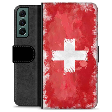 Etui Portfel - Samsung Galaxy S22+ 5G - Szwajcarska Flaga