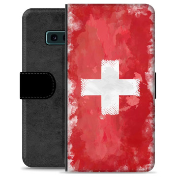 Etui Portfel - Samsung Galaxy S10e - Szwajcarska Flaga