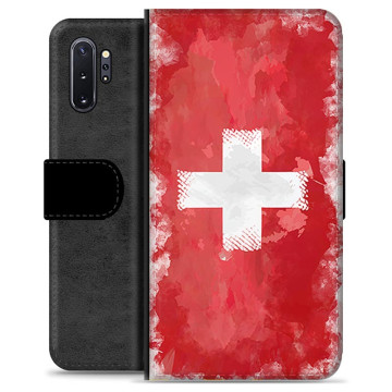 Etui Portfel - Samsung Galaxy Note10+ - Szwajcarska Flaga