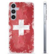 Etui TPU - Samsung Galaxy S24+ - Szwajcarska Flaga