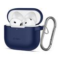 Etui na haczyk silikonowy AirPods 4 Tech-Protect - Granat