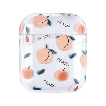 AirPods / AirPods 2 Fruit Plastikowe etui - brzoskwiniowe