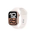 Apple Watch 10 GPS MWWH3QN/A - aluminiowy, jasnoróżowy pasek sportowy, S/M, 42mm