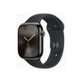 Apple Watch 10 LTE MWY33QN/A - aluminium, czarny pasek sportowy, S/M, 46mm - Czarny Jak Kruk