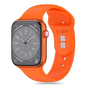 Pasek silikonowy Apple Watch Series 10/9/8/7/6/SE Tech-Protect - 40mm/41mm/42mm - jasnopomarańczowy