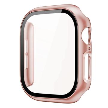 Apple Watch Series 10 Etui z Tworzywa z Hartowane Szkło Ochronne - 42mm - Różowe Złoto