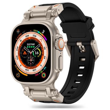 Apple Watch Series Ultra 2/Ultra/9/8/SE (2022)/7/SE/6/5/4/3/2/1 Pasek Tech-Protect Delta Pro - 49 mm/45 mm/44 mm/42 mm - Czarny / Tytanowy