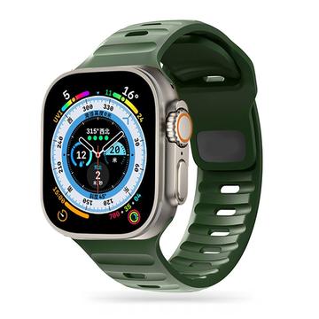 Apple Watch Series Ultra 2/Ultra/10/9/8/SE (2022)/7/SE/6/5/4/3/2/1 Pasek silikonowy Tech-Protect IconBand Line - 49 mm/45 mm/44 mm/42 mm - Army Green