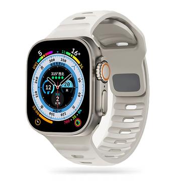 Apple Watch Series Ultra 2/Ultra/10/9/8/SE (2022)/7/SE/6/5/4/3/2/1 Pasek silikonowy Tech-Protect IconBand Line - 49 mm/46mm/45 mm/44 mm/42 mm - Starlight