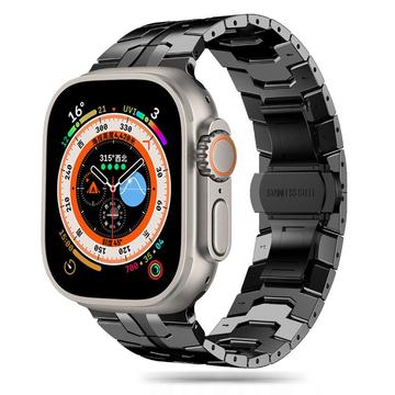 Apple Watch Series Ultra 2/Ultra/10/9/8/SE (2022)/7/SE/6/5/4/3/2/1 Pasek Tech-Protect ze stali nierdzewnej - 49mm/46mm/45mm/44mm/42mm - czarny