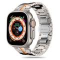 Apple Watch Series Ultra 2/Ultra/10/9/8/SE (2022)/7/SE/6/5/4/3/2/1 Pasek Tech-Protect ze stali nierdzewnej - 49 mm/46mm/45 mm/44 mm/42 mm - tytanowy/pomarańczowy