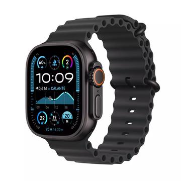 Apple Watch Ultra 2 LTE MX4P3DH/A - tytanowy, pasek Black Ocean, 49mm - czarny