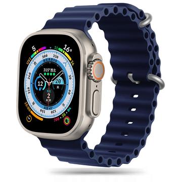 Apple Watch Ultra 2/Ultra/9/8/SE (2022)/7/SE/6/5/4 Tech-Protect Iconband Pro Pasek TPU - 49mm/45mm/44mm/42mm - Błękit Nocy