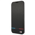 Etui BMW M Tricolor Stripes z Klapką do Samsung Galaxy S22 5G - Czerń