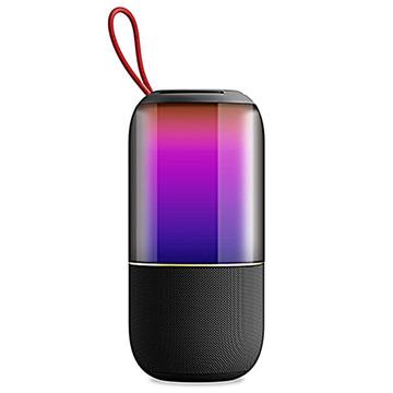 Przenośny wodoodporny głośnik Bluetooth BT2675 z podświetleniem RGB - czarny