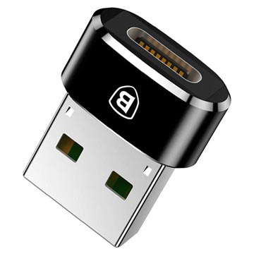 Adapter Baseus Mini Seria USB 2.0 / USB 3.1 Typu C - Czarny