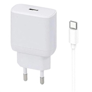 iPhone 15 Pro/15 Pro Max/16 Pro/16 Pro Max Ładowarka Beline PD 3.0 USB-C GaN - 30 W - biała