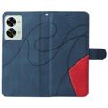 OnePlus Nord 2T Etui-Portfel Bi-Color Series - Błękit