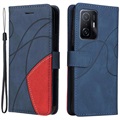 Xiaomi 11T/11T Pro Etui-Portfel Bi-Color Series - Błękit