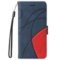 Xiaomi 11T/11T Pro Etui-Portfel Bi-Color Series - Błękit