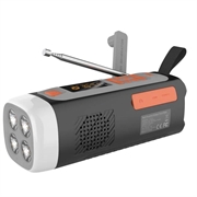 Kempingowe ręczne radio słoneczne / głośnik Bluetooth LR-7A - 4500 mAh, AM/FM/SW