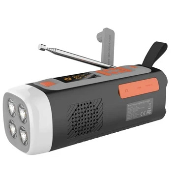 Kempingowe ręczne radio słoneczne / głośnik Bluetooth LR-7A - 4500 mAh, AM/FM/SW