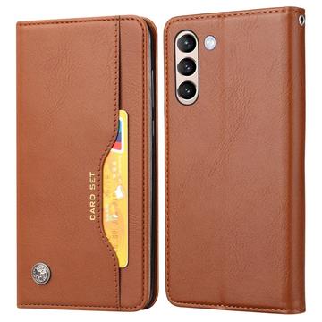 Samsung Galaxy S24 Etui-Portfel z Serii Card Set - Brąz